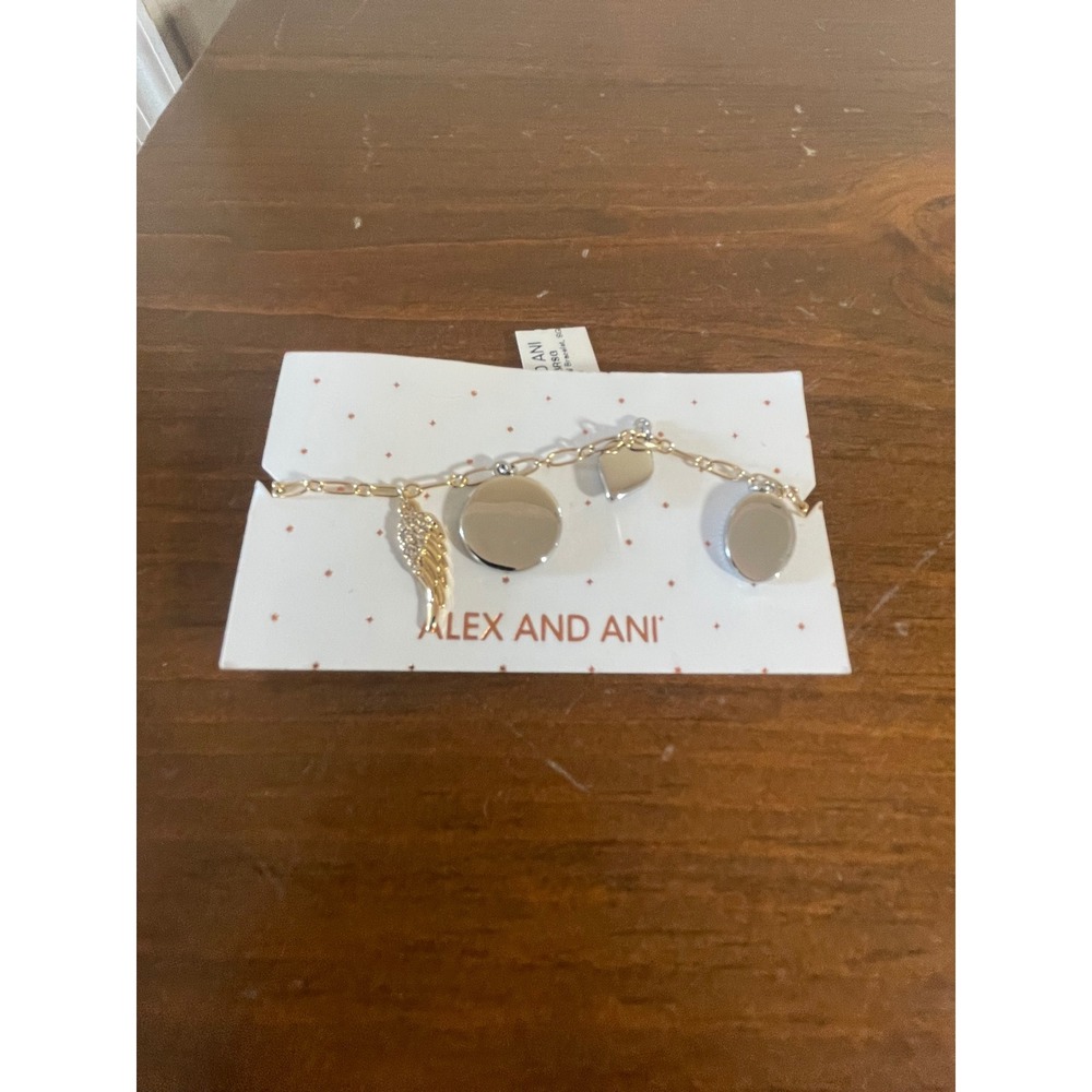 Alex and Ani Celestial Charms Multi Charm Bracelet Gold A22MCCEBRSG New